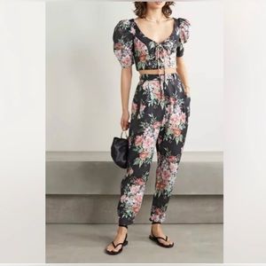 Zimmermann Bellitude Laced Crop Top and Pant (Size 2) US Size 6-8